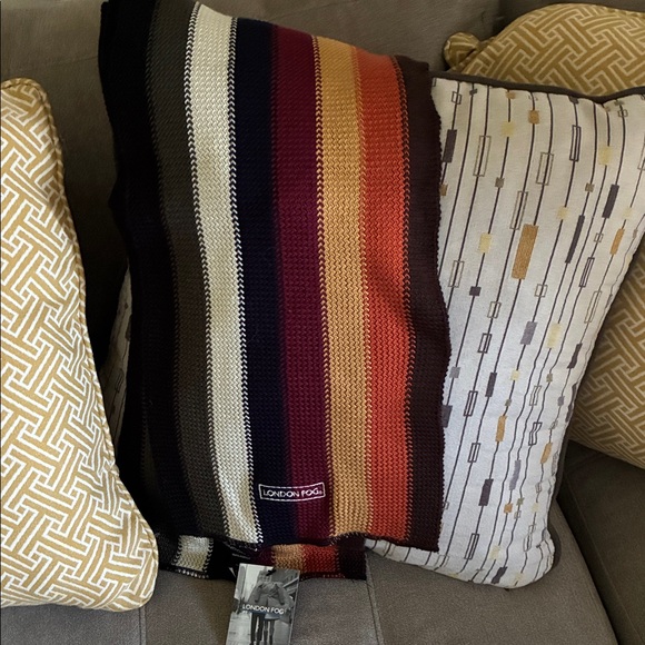 London Fog Multicolor Knit Scarf - Picture 2 of 3